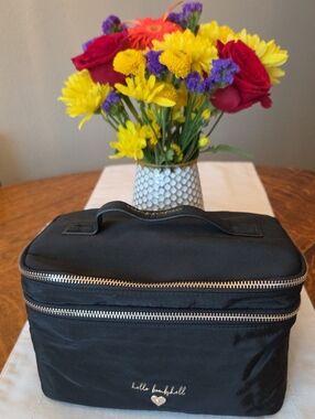 Victoria's Secret Hello Bombshell Black Travel Makeup Case and Pouch